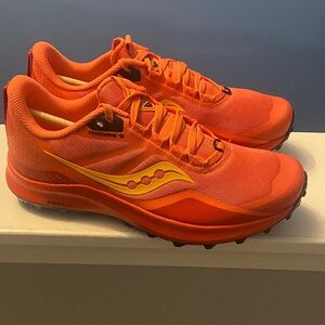 Saucony Vibrant Orange Trail Shoes
